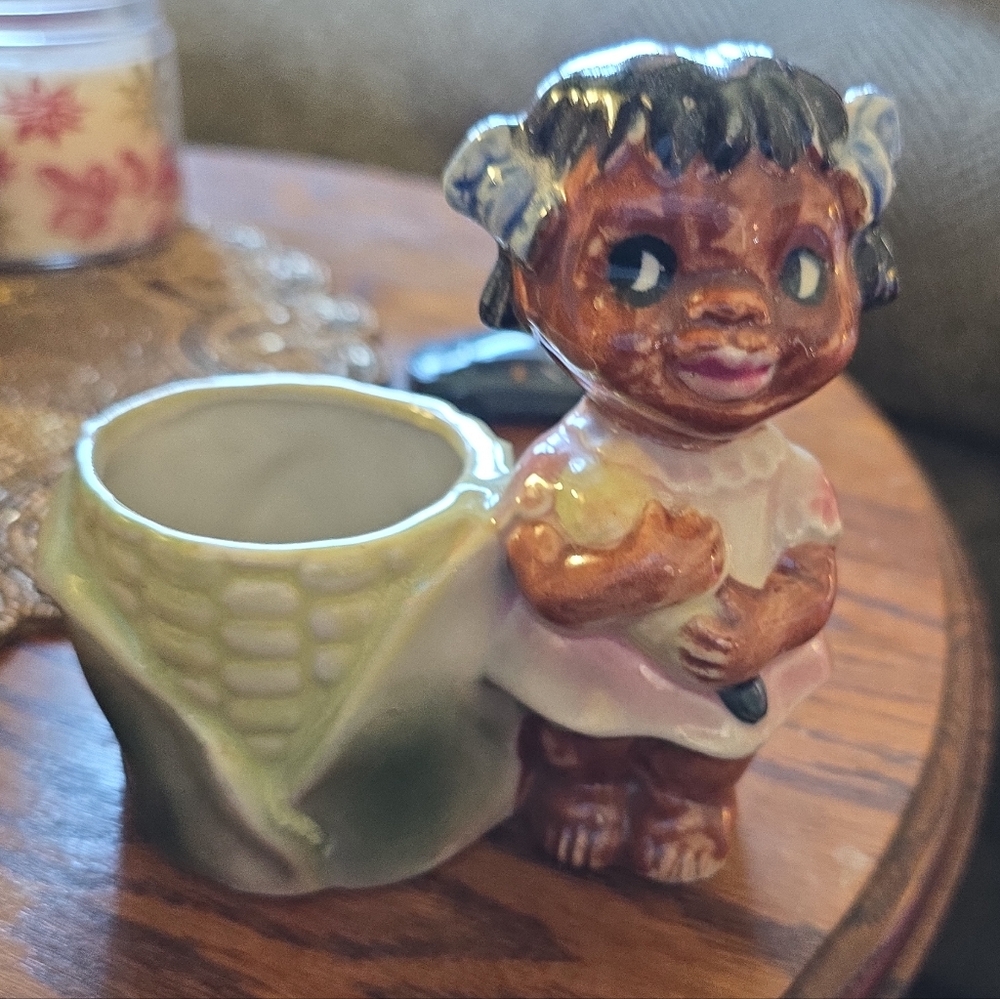 Vintage 1950s Made in Japan Figural Ceramic Planter – Corn Shape – Mid Century